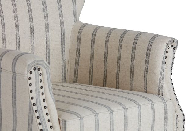 Layla Beige Fabric Accent Chair