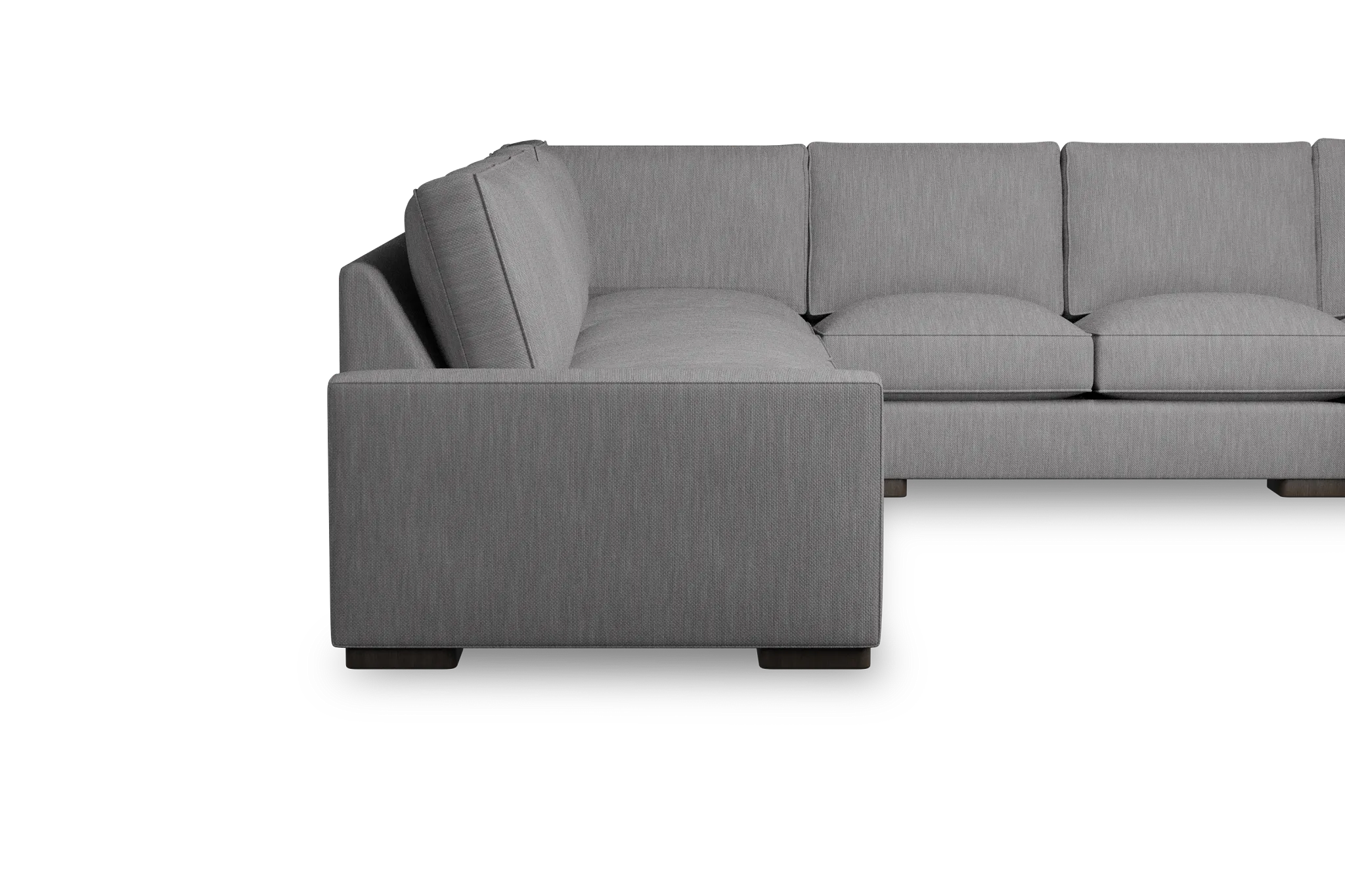 Edgewater Revenue Gray Large Right Chaise Sectional