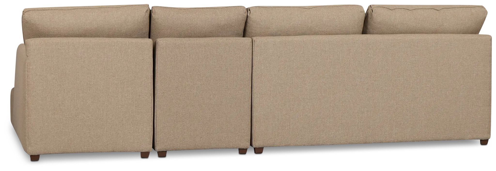Tate Brown Fabric Small Right Chaise Sectional Tate Brown Fabric Small Right Chaise Sectional