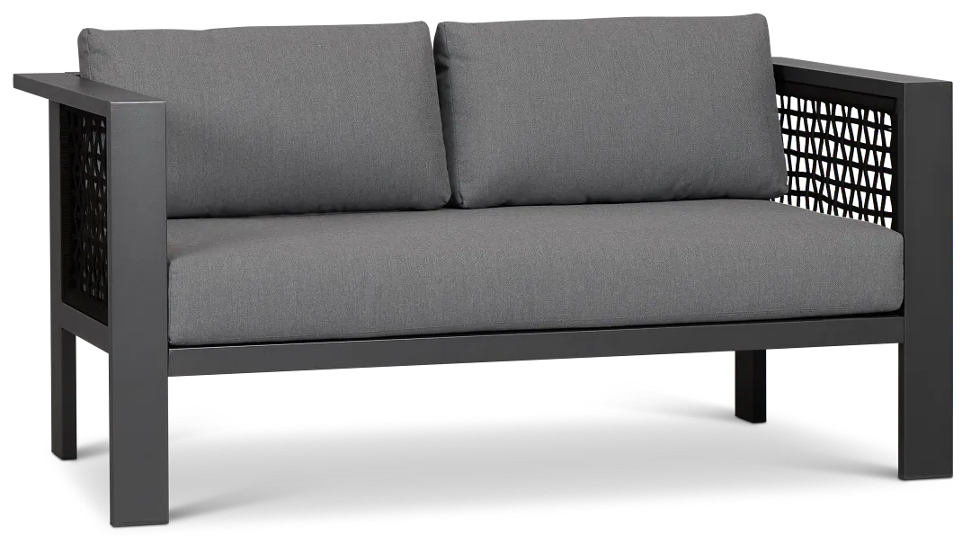Sunrise Dark Gray Loveseat