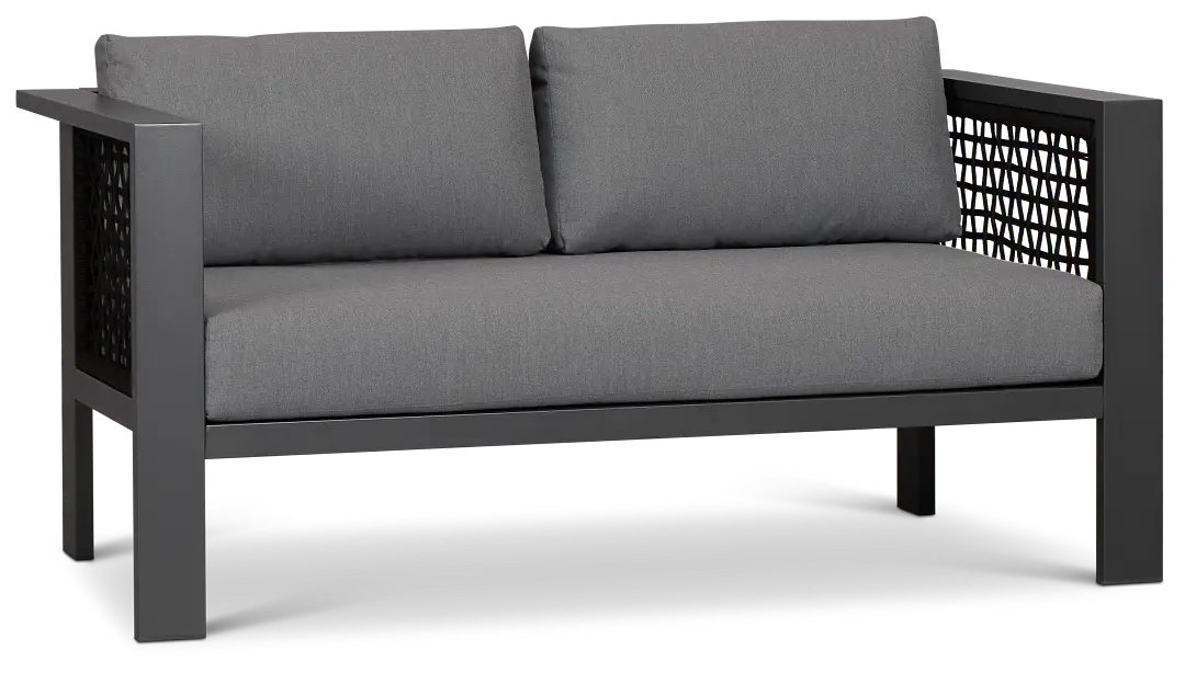 Sunrise Dark Gray Loveseat Sunrise Dark Gray Loveseat