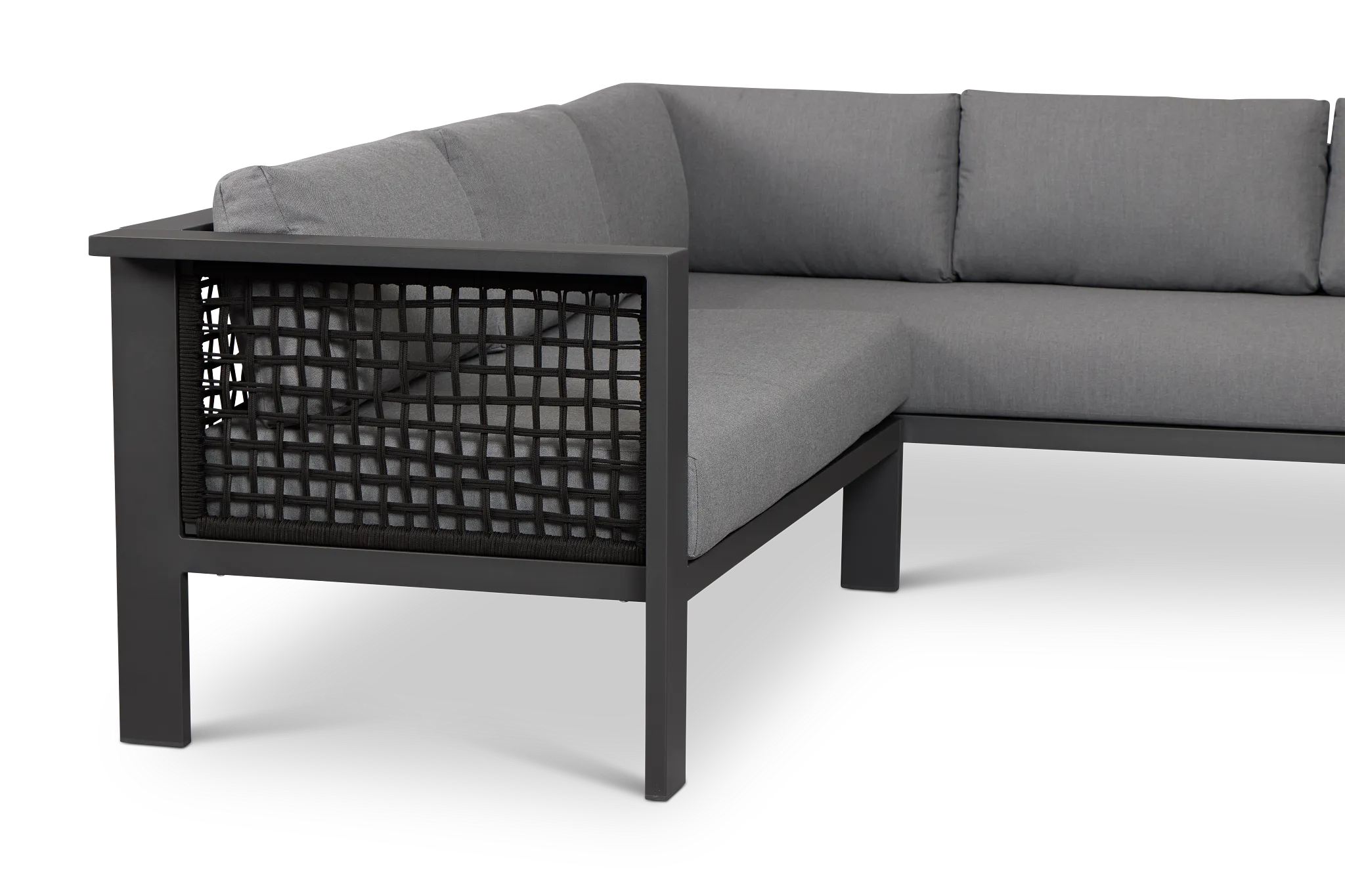 Sunrise Dark Gray Small Left Chaise Sectional