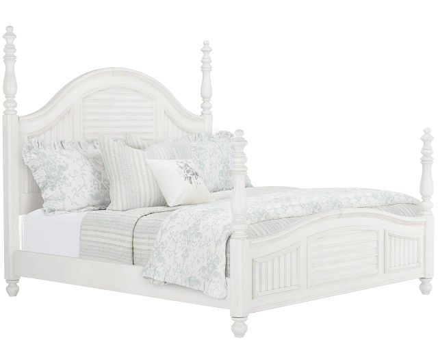 Savannah Ivory Poster Bed