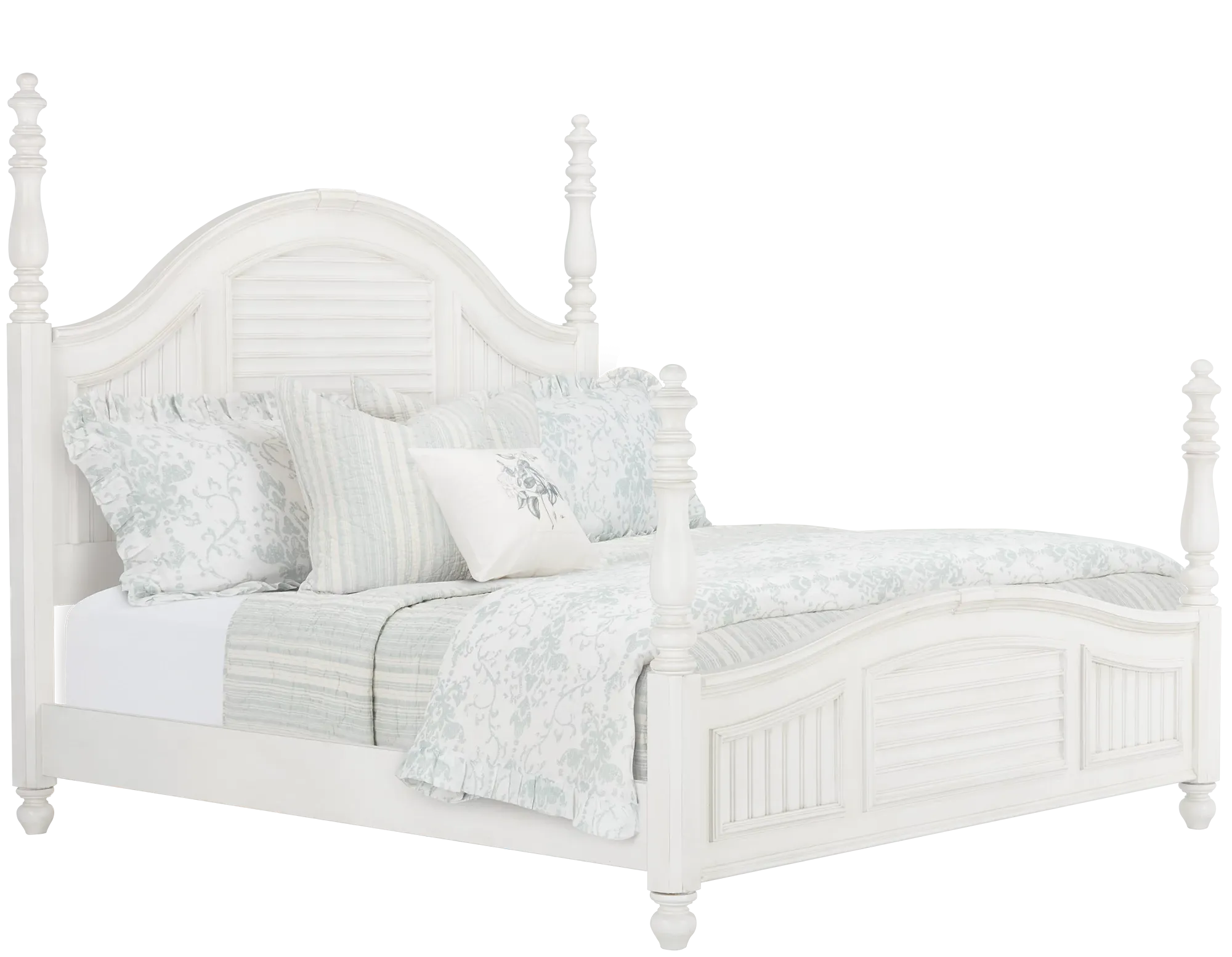 Savannah Ivory Poster Bed