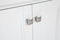 Newport White Small Peninsula Door Wall Desk