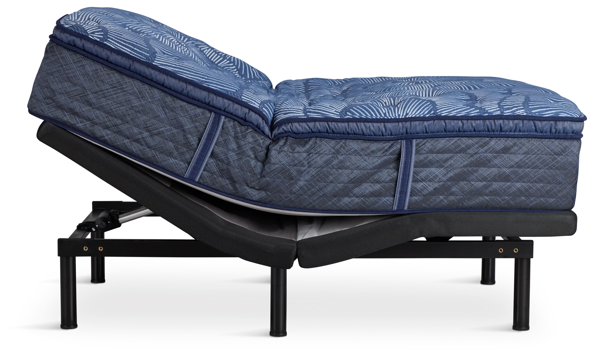 Serta Perfect Sleeper Cobalt Calm Plush Deluxe Adjustable Mattress Set