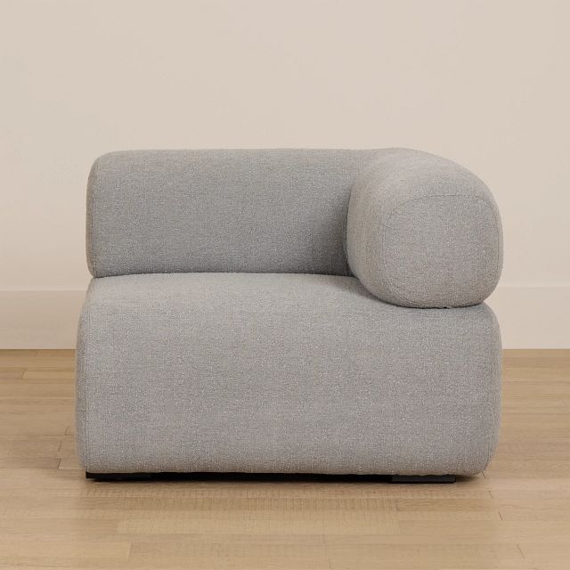 Celeste Light Gray Fabric Right Chair