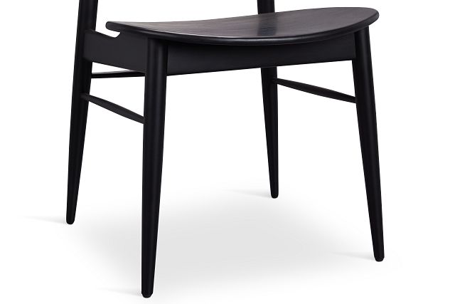 Brisbane Black Wood Side Chair