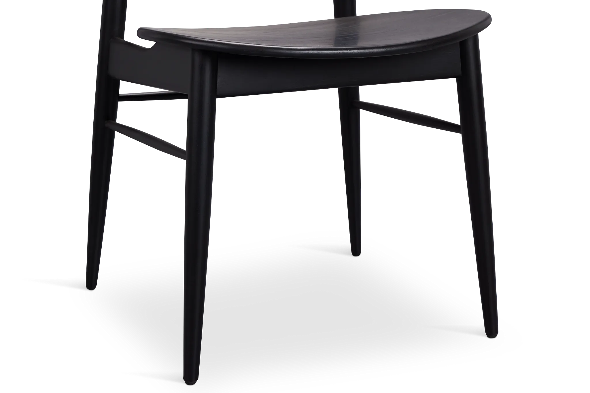 Brisbane Black Wood Side Chair