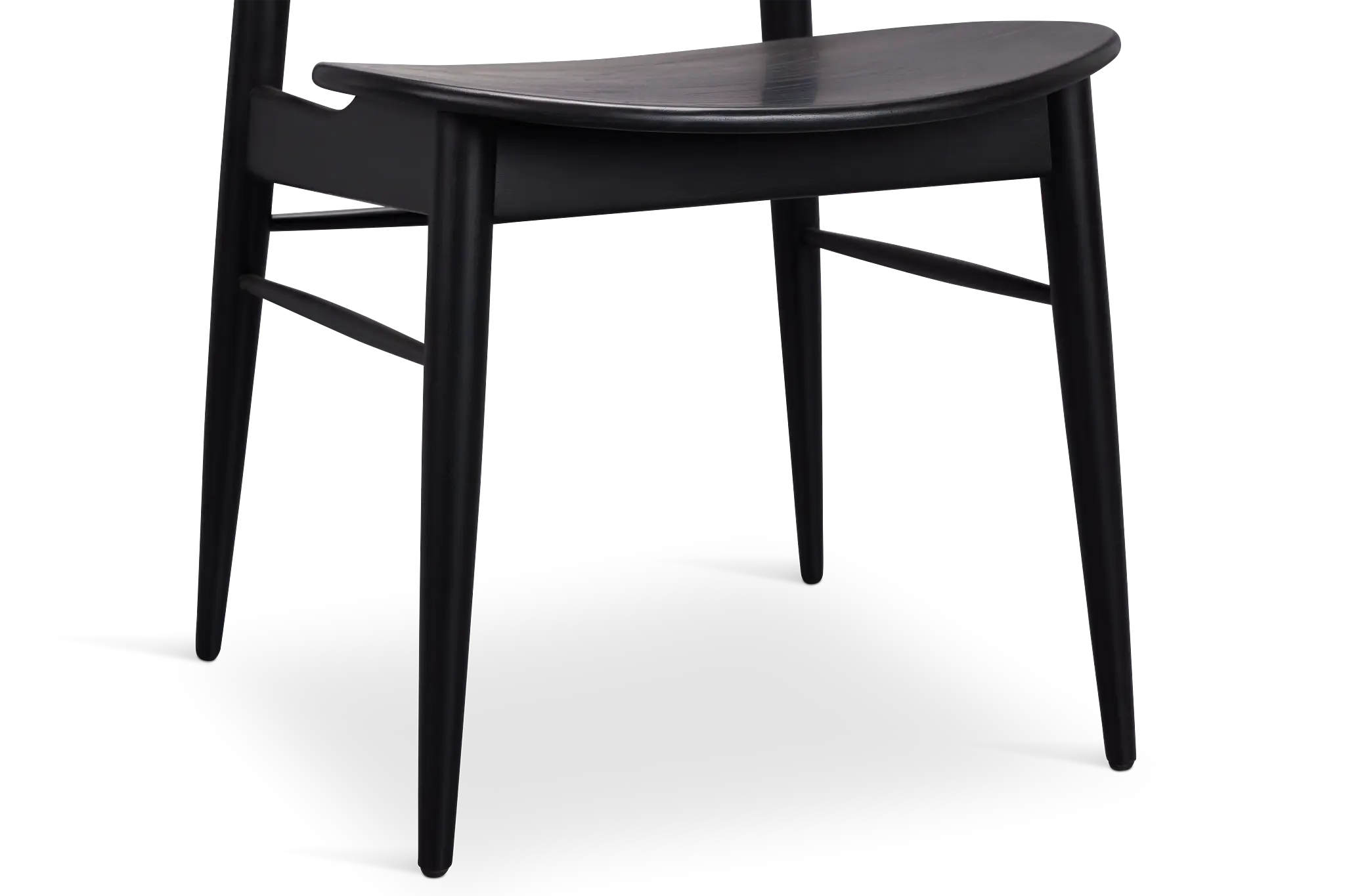 Brisbane Black Wood Side Chair Brisbane Black Wood Side Chair