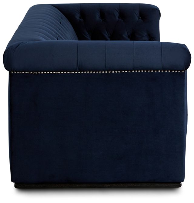 Blair Dark Blue Micro Sofa