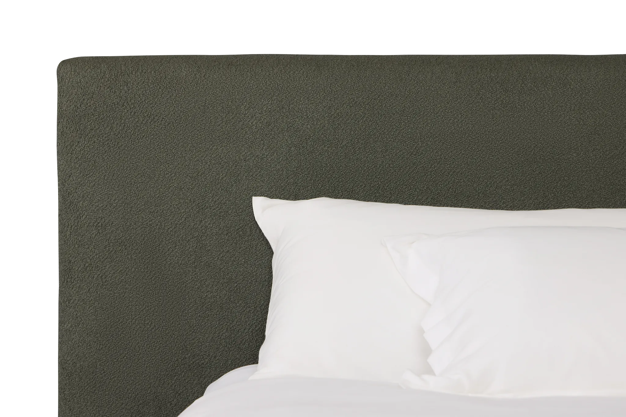 Grayton Sutton Green 44" Upholstered Platform Bed