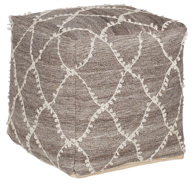 Marisa Gray Accent Pouf