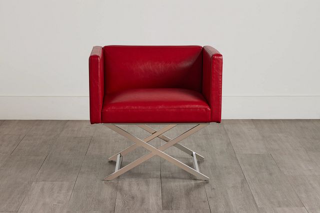 Leone Red Accent Chair