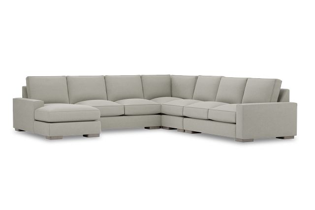 Edgewater Elite Gray Large Left Chaise Sectional