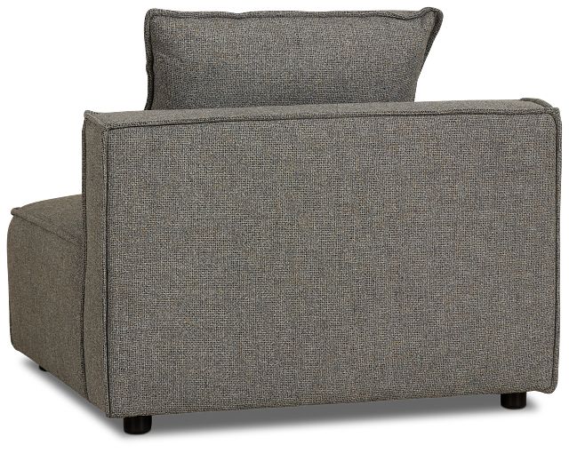 Tatum Gray Fabric Armless Chair