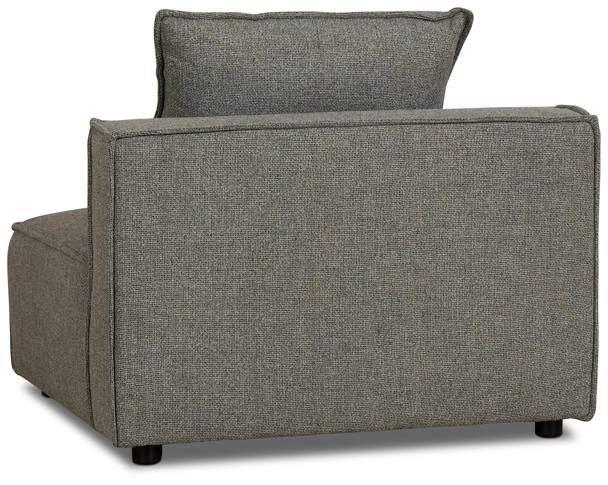 Tatum Gray Fabric Armless Chair