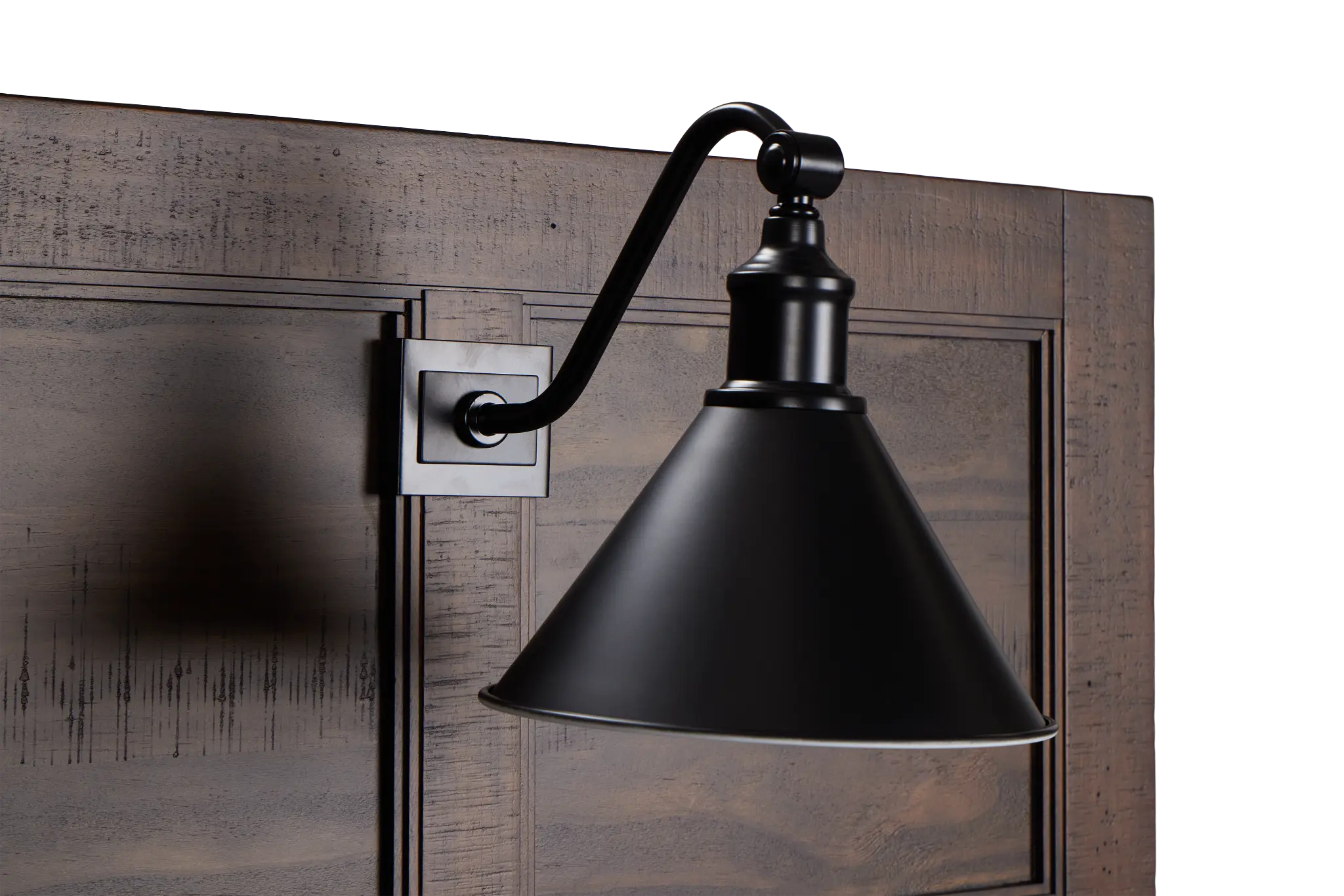 Heron Cove Mid Tone Panel Headboard With Lights Heron Cove Mid Tone Panel Headboard With Lights