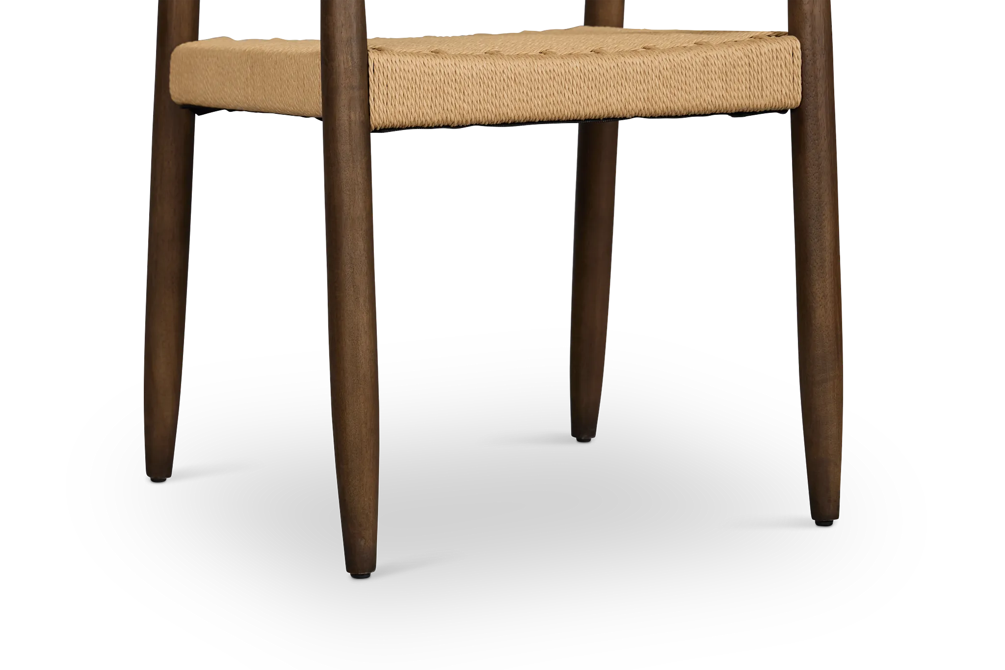 Santorini Dark Tone Curved Woven Side Chair