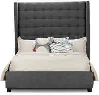 Chatham Dark Gray High Platform Bed