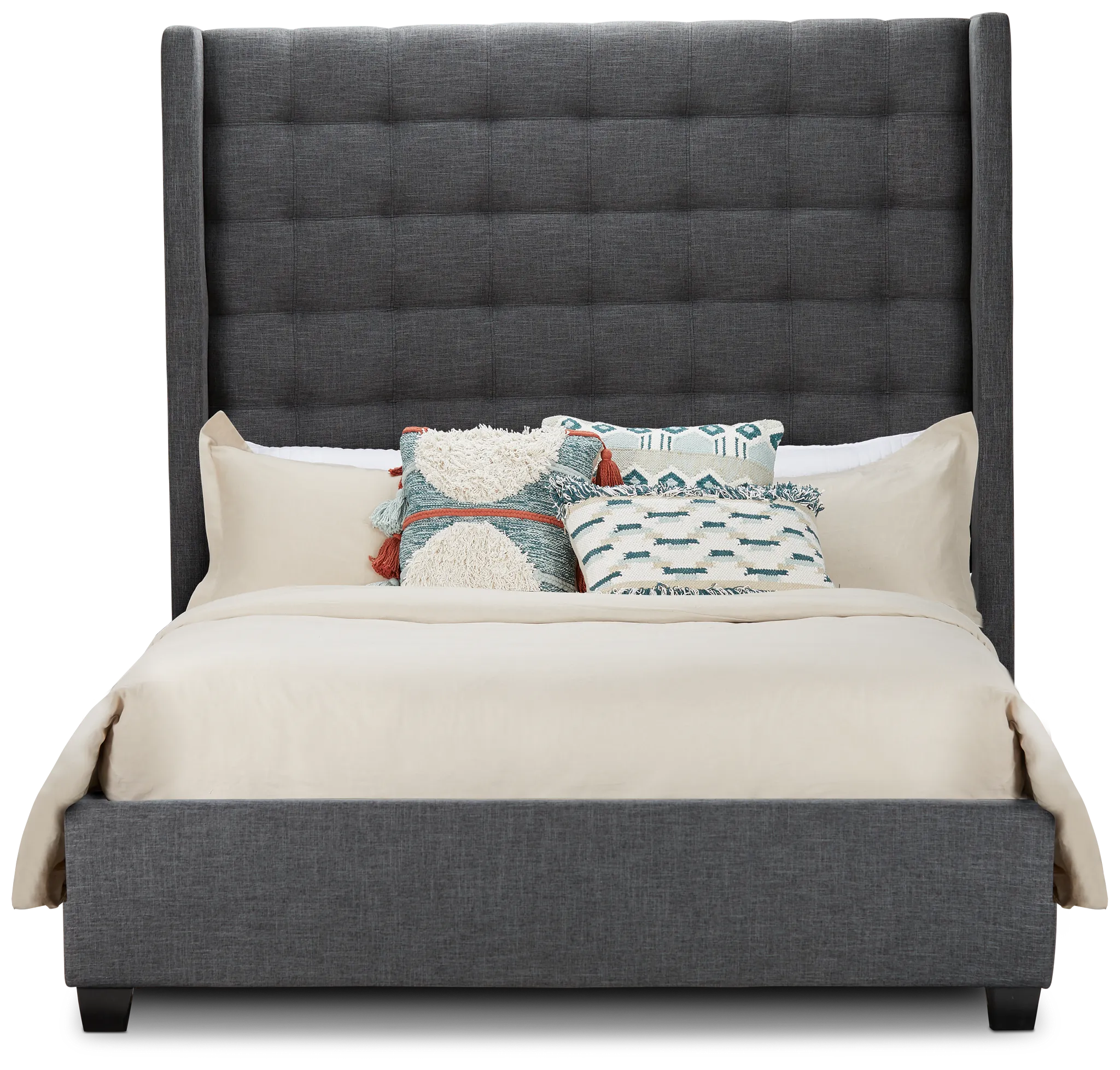 Chatham Dark Gray High Platform Bed