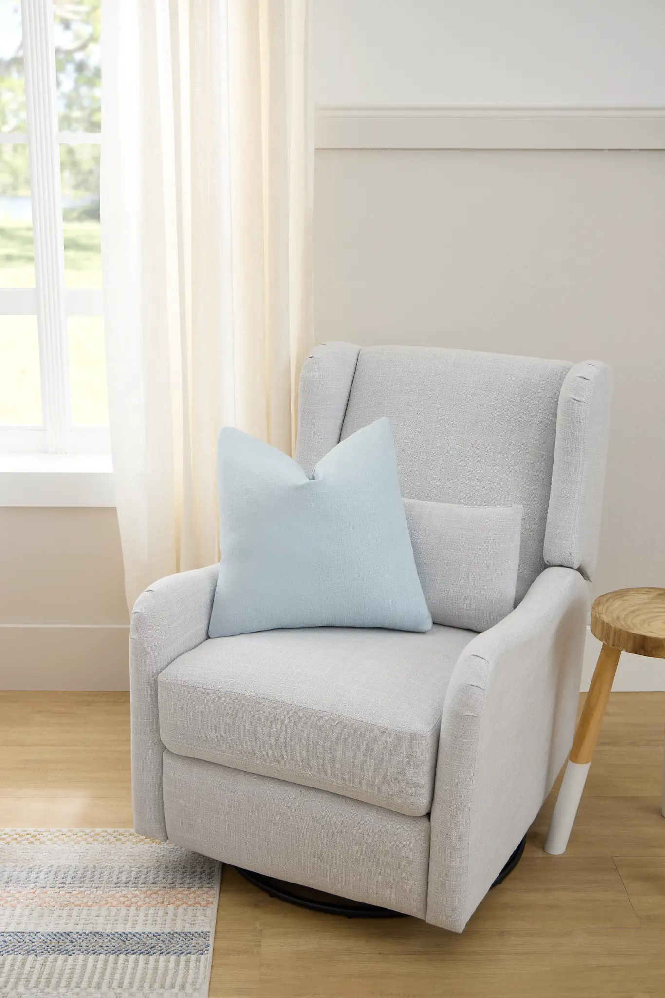 Georgia Gray Fabric Swivel Glider Recliner Georgia Gray Fabric Swivel Glider Recliner