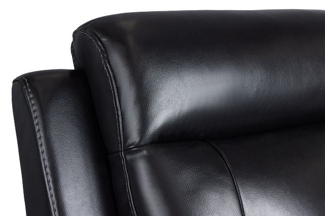 Omega Black Micro Power Recliner