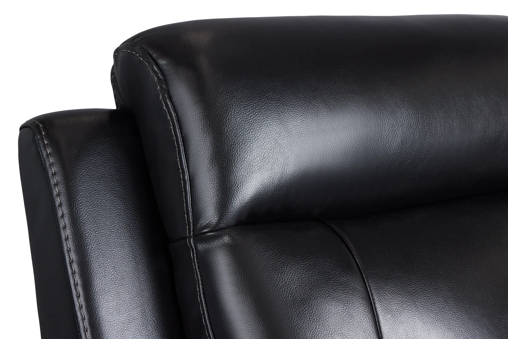 Omega Black Micro Power Recliner