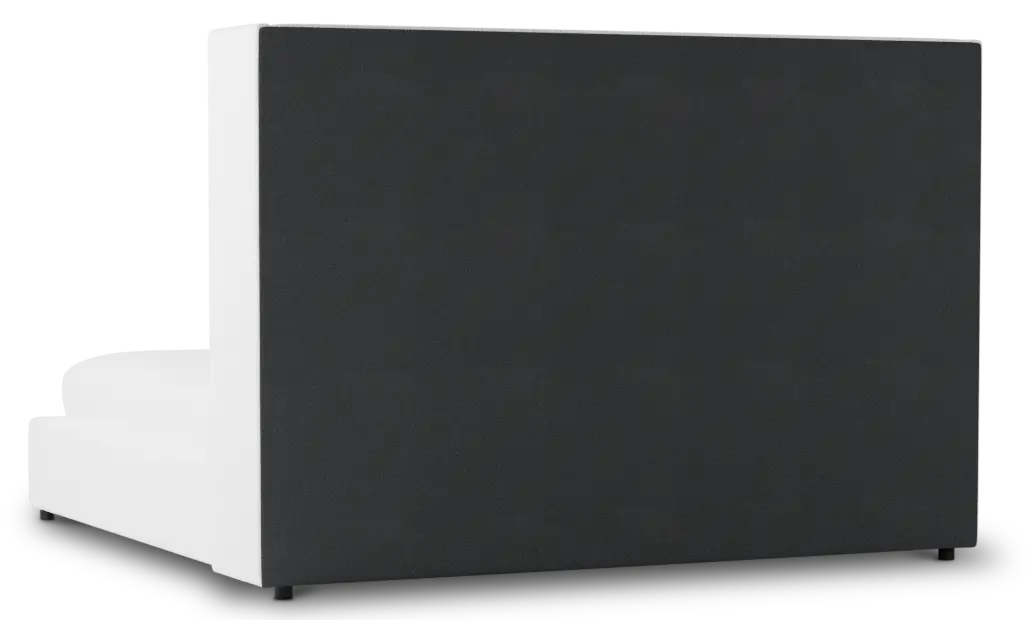 Captiva Revenue White 60" Upholstered Shelter Bed Captiva Revenue White 60" Upholstered Shelter Bed