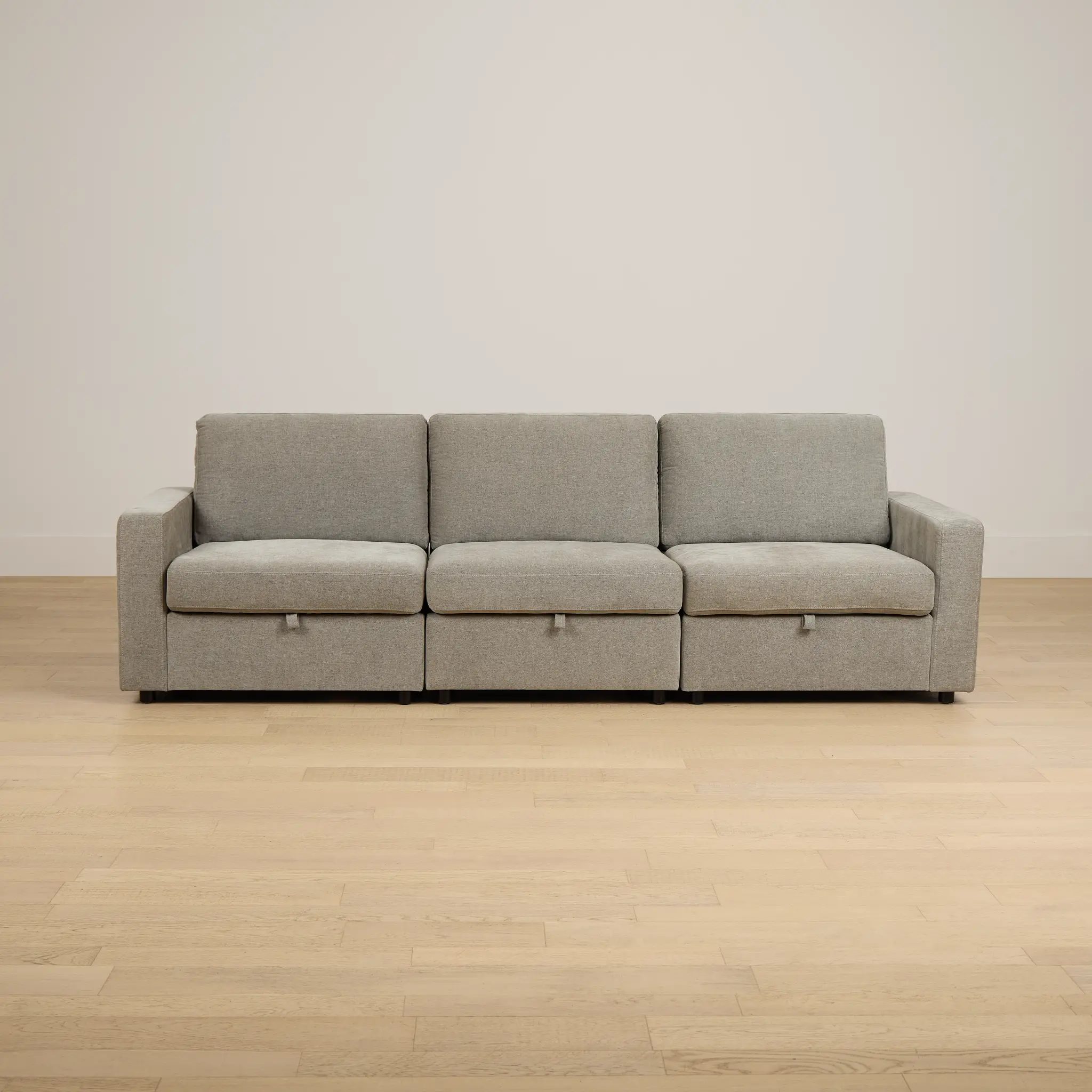 Addie Gray Fabric 3-piece Modular Storage Sofa Addie Gray Fabric 3-piece Modular Storage Sofa