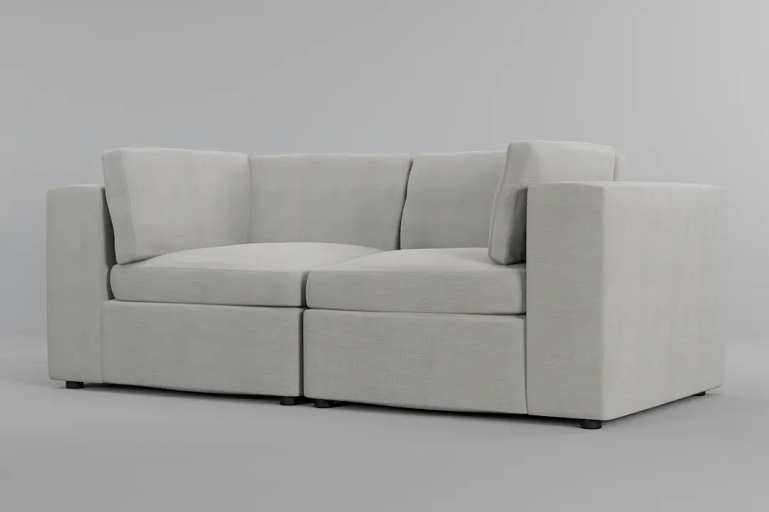 Destin Maguire Ivory Fabric 2-piece Modular Sofa Destin Maguire Ivory Fabric 2-piece Modular Sofa
