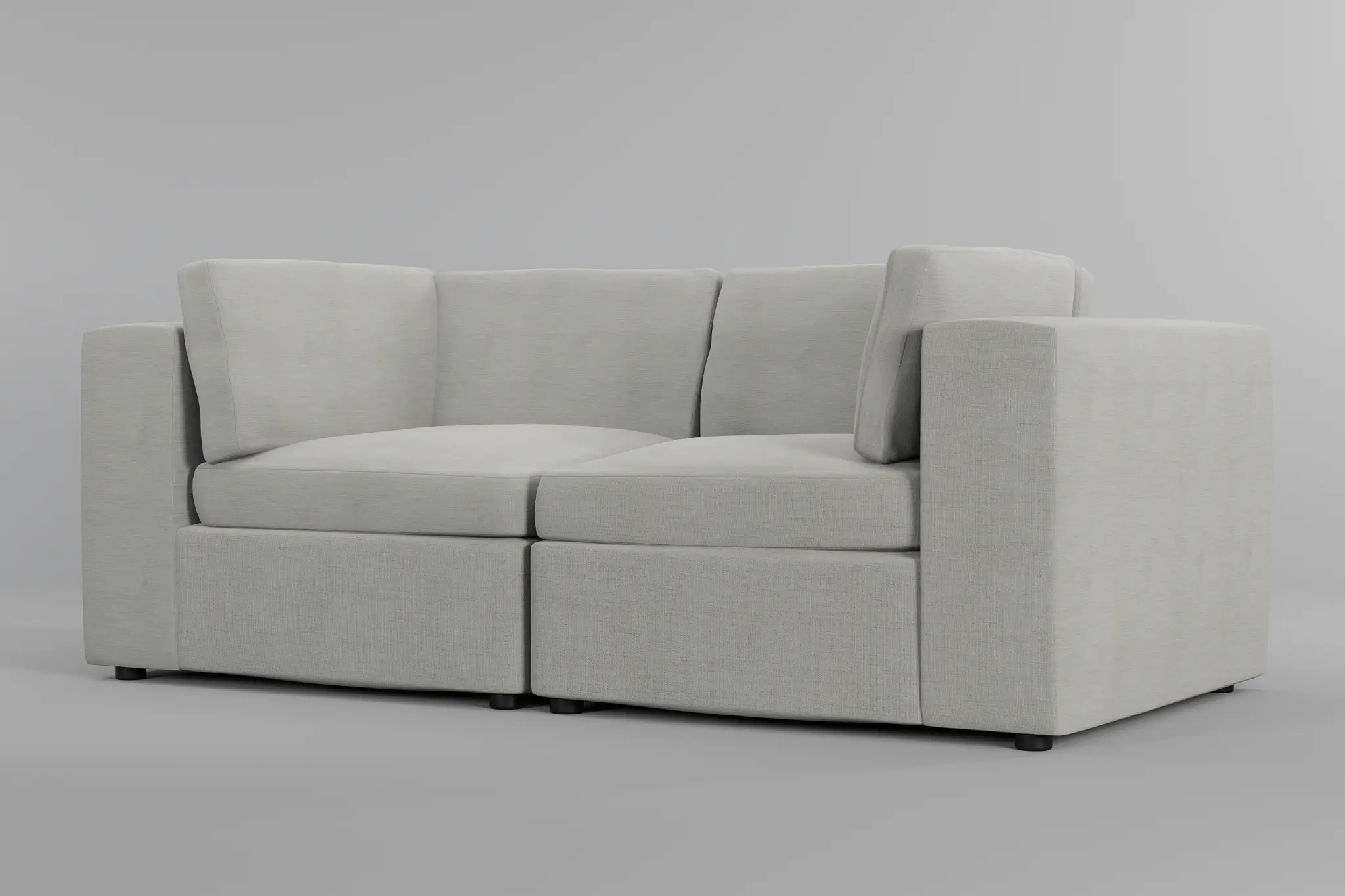 Destin Maguire Ivory Fabric 2-piece Modular Sofa Destin Maguire Ivory Fabric 2-piece Modular Sofa