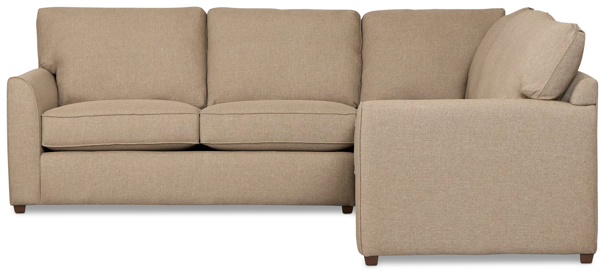 Tate Brown Fabric Medium 2-arm Left Cooling Memory Foam Sleeper Sect Tate Brown Fabric Medium 2-arm Left Cooling Memory Foam Sleeper Sect