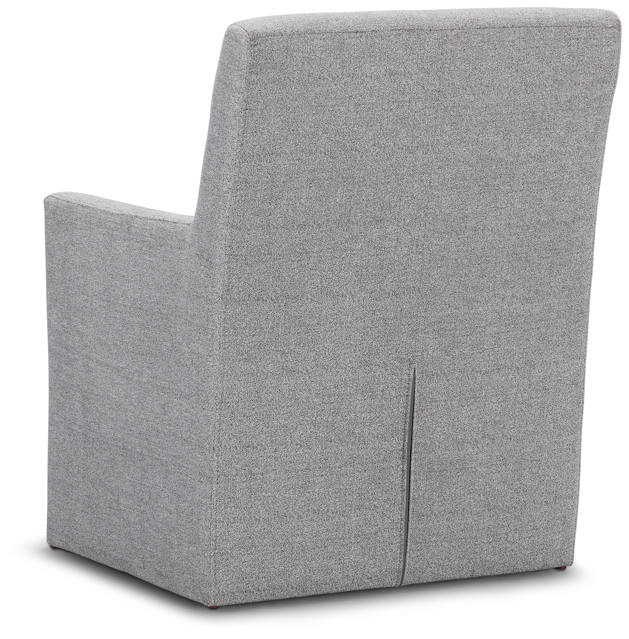 Auburn Light Gray Castored Skirted Arm Chair