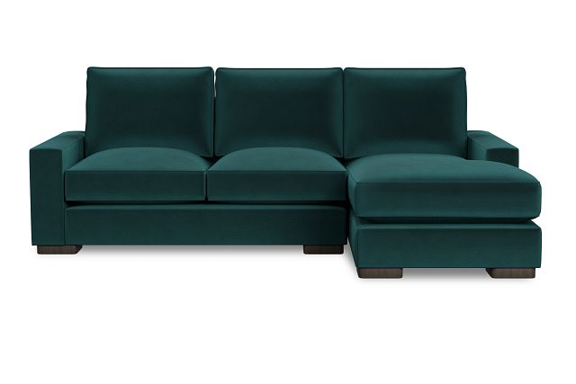 Edgewater Joya Teal Right Chaise Sectional