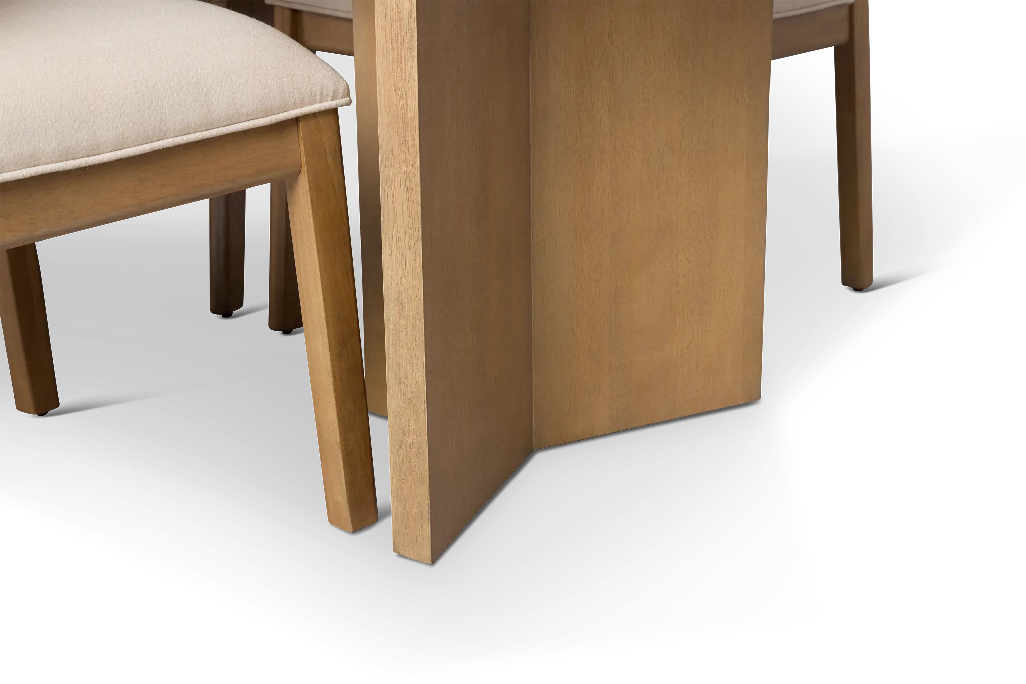 Pasadena Light Tone Rectangular Table & 4 Upholstered Chairs Pasadena Light Tone Rectangular Table & 4 Upholstered Chairs