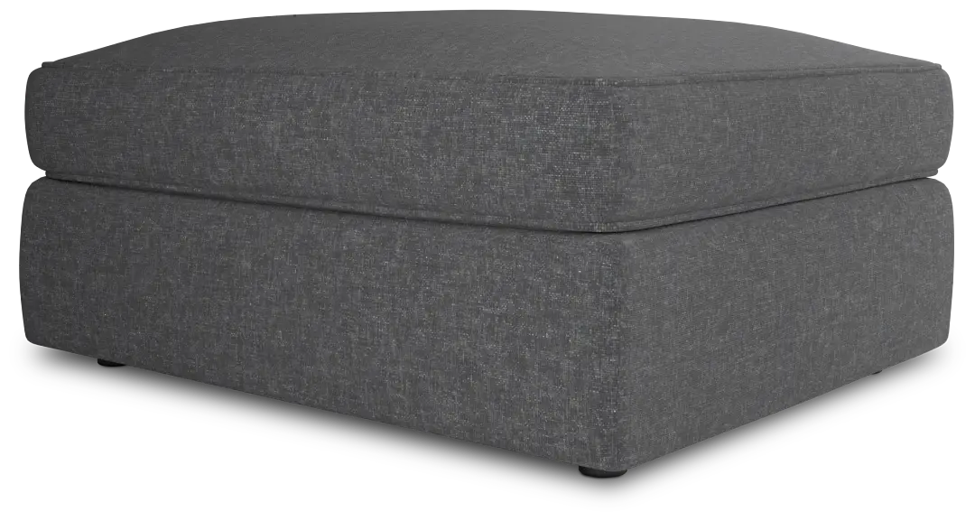 Siesta Delray Dark Gray Fabric Ottoman Siesta Delray Dark Gray Fabric Ottoman