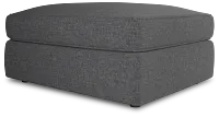 Siesta Delray Dark Gray Fabric Ottoman