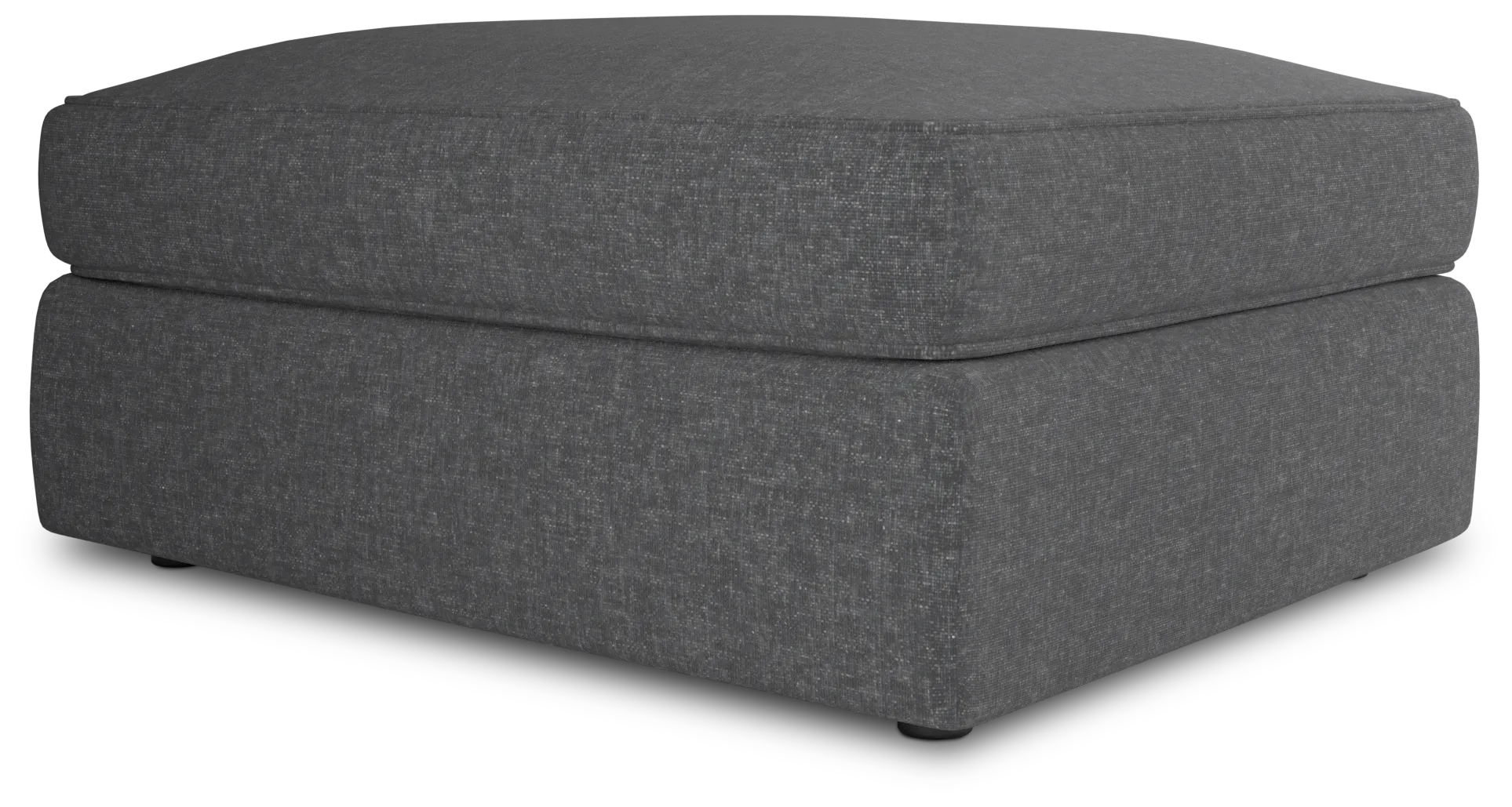 Siesta Delray Dark Gray Fabric Ottoman