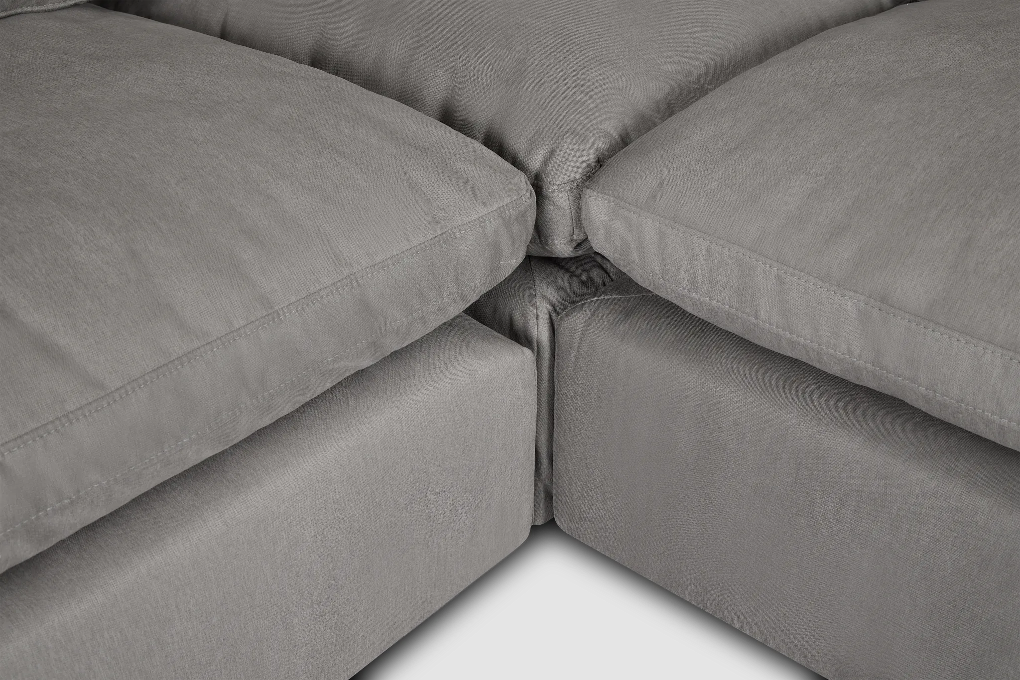 Nixon Light Gray Fabric 8-piece Modular Sectional