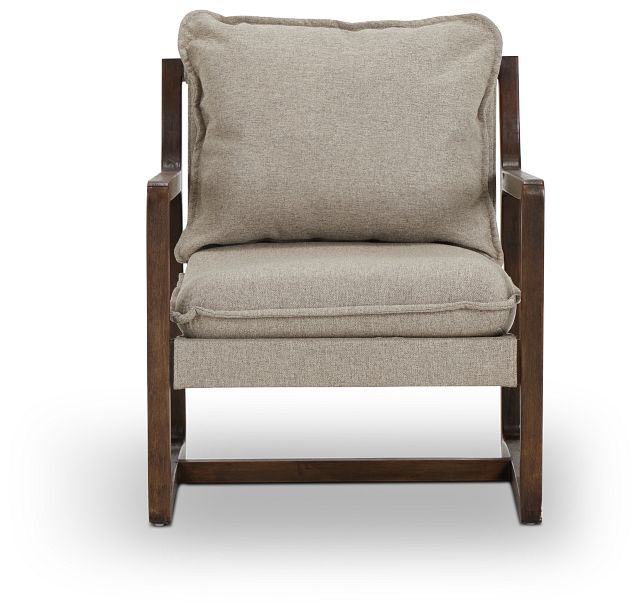 Spitfire Beige Fabric Accent Chair (2)