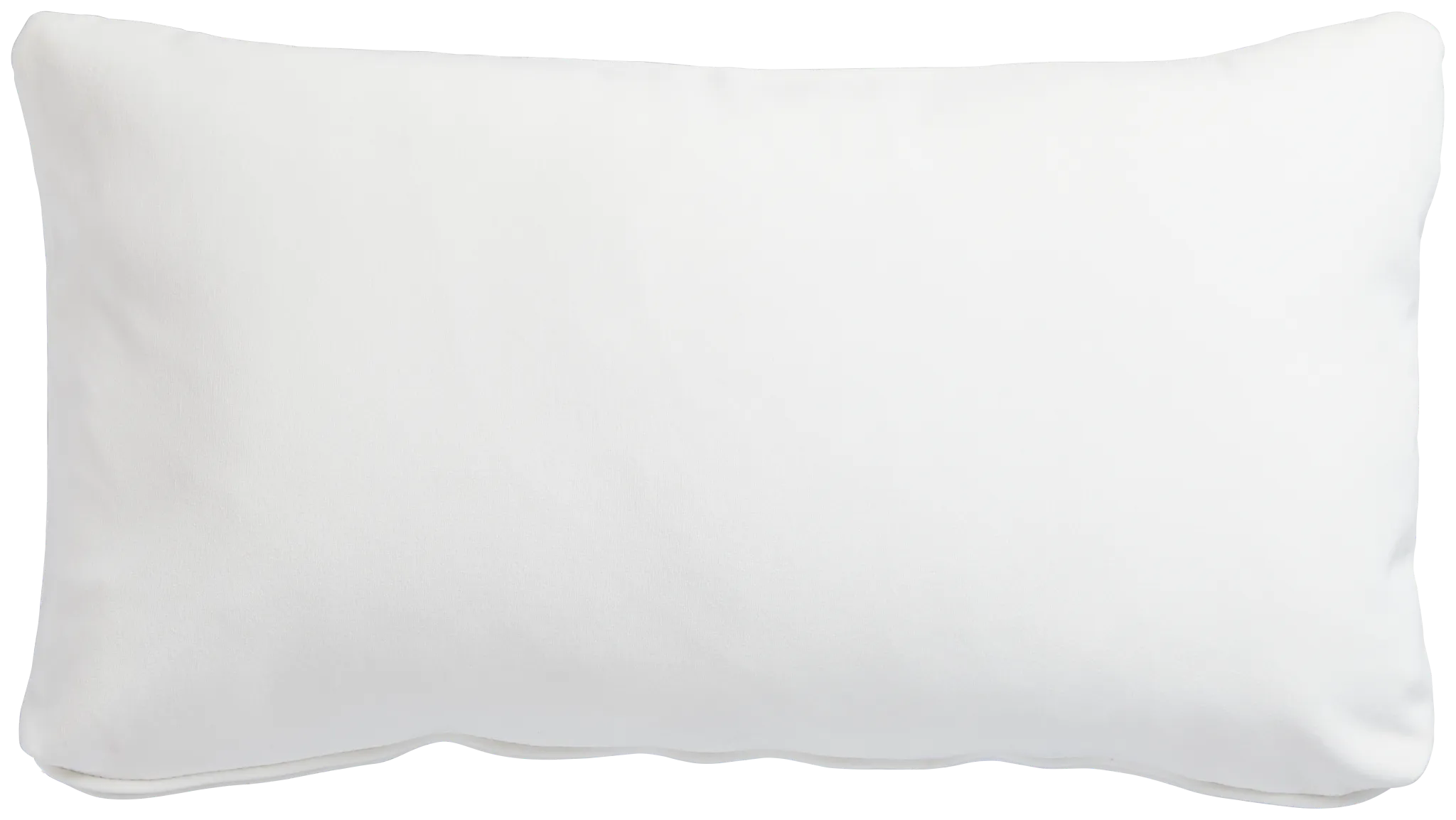 Reign White Lumbar Accent Pillow