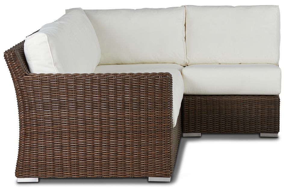 Southport White Left 4piece Modular Sectional