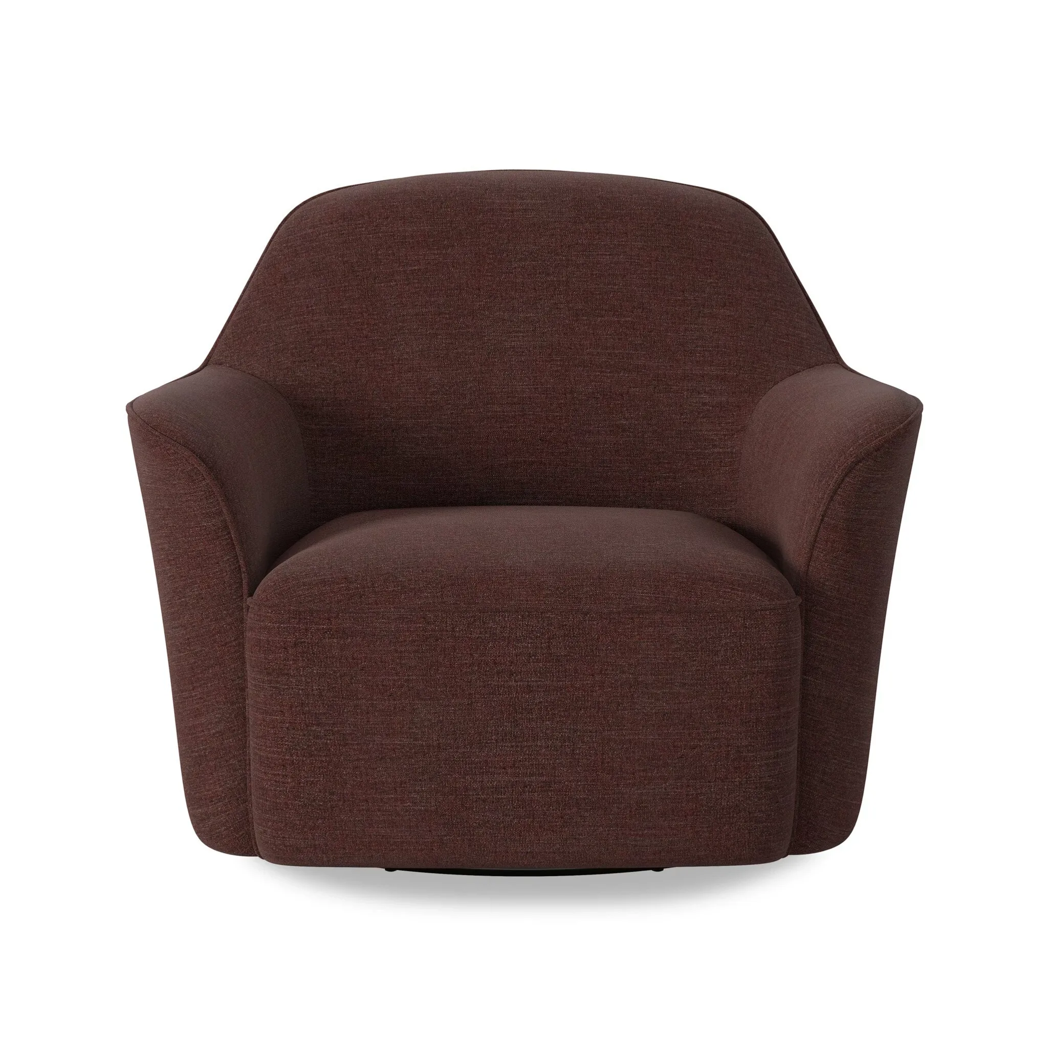 Four Hands Becky Brown Fabric Swivel Accent Chair