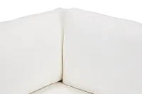 Destin Elite Ivory Fabric Corner Chair