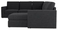 Citymod Dark Gray Fabric Medium Right Chaise Sectional