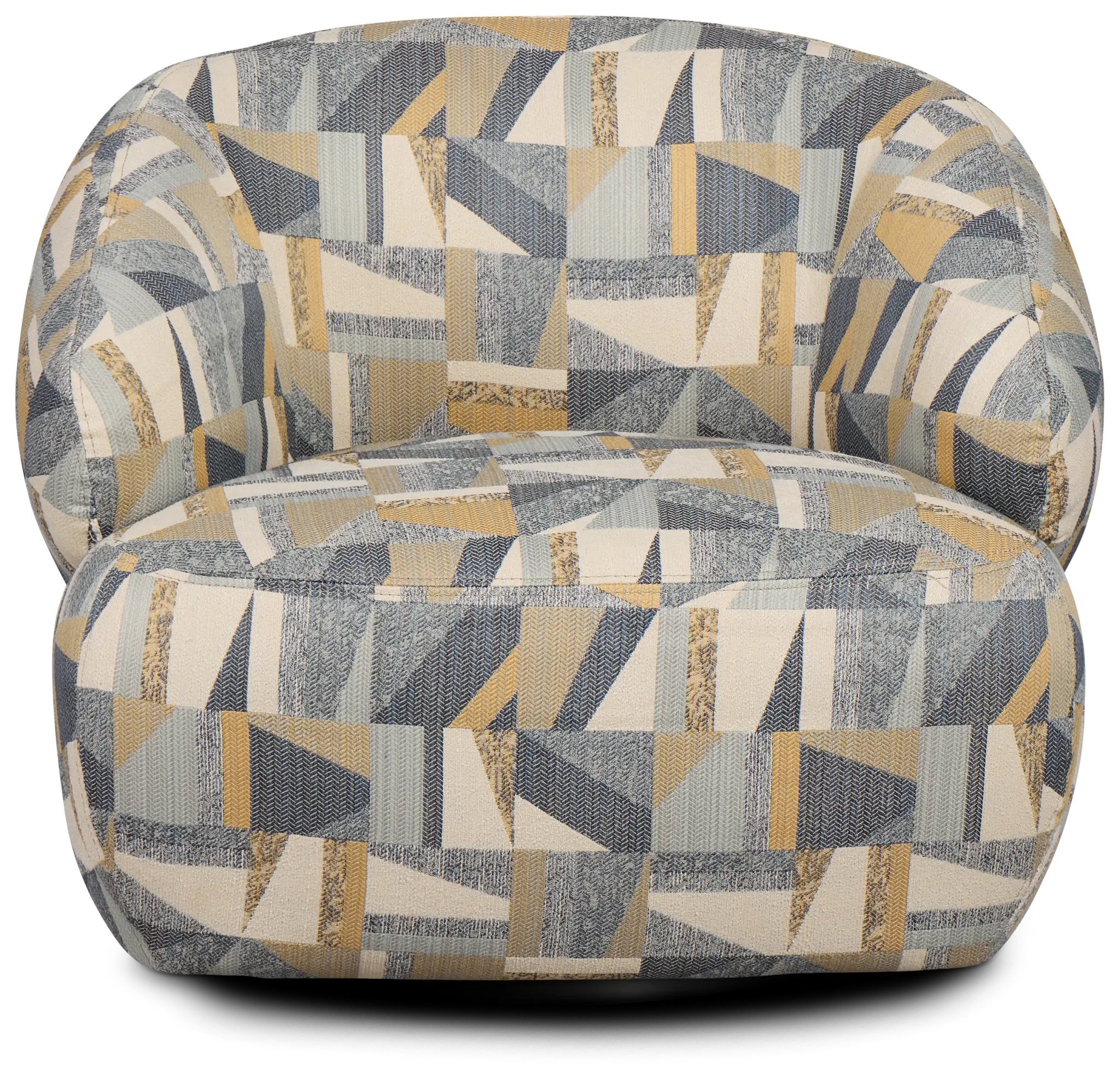 Cory Multicolored Fabric Swivel Accent Chair Cory Multicolored Fabric Swivel Accent Chair