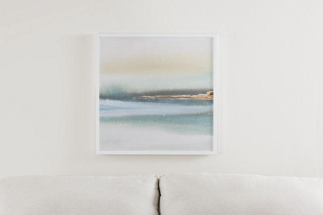 Dellas Light Green Framed Wall Art