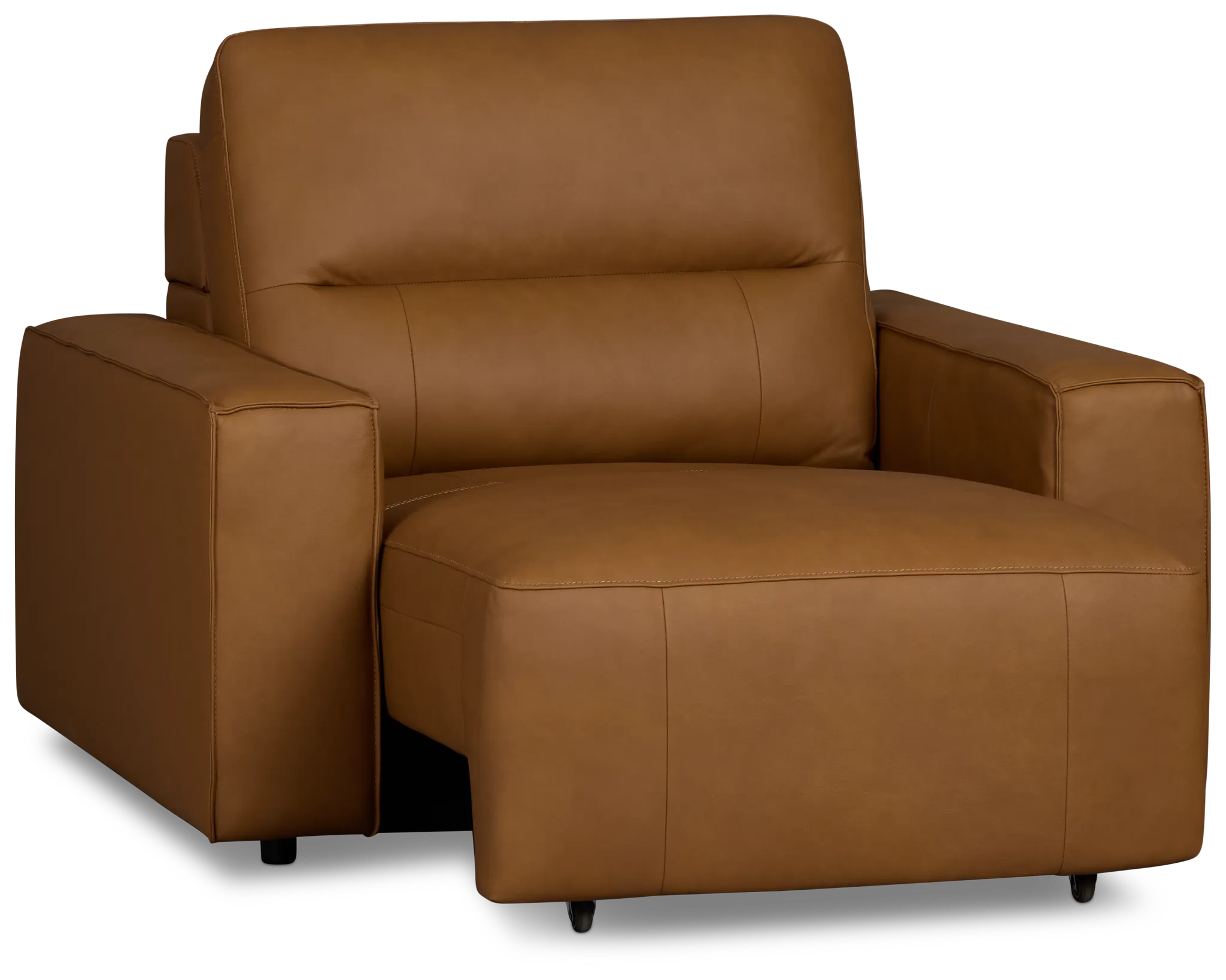 Rudy Brown Lthr/vinyl Power Reclining Chaise