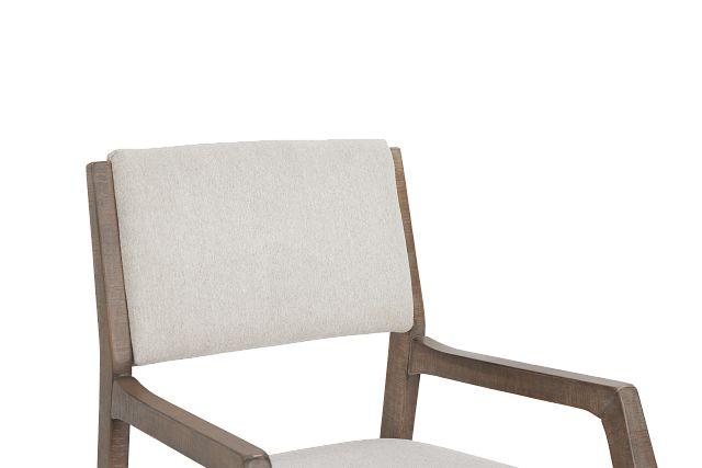 Portland Light Tone Upholstered Arm Chair